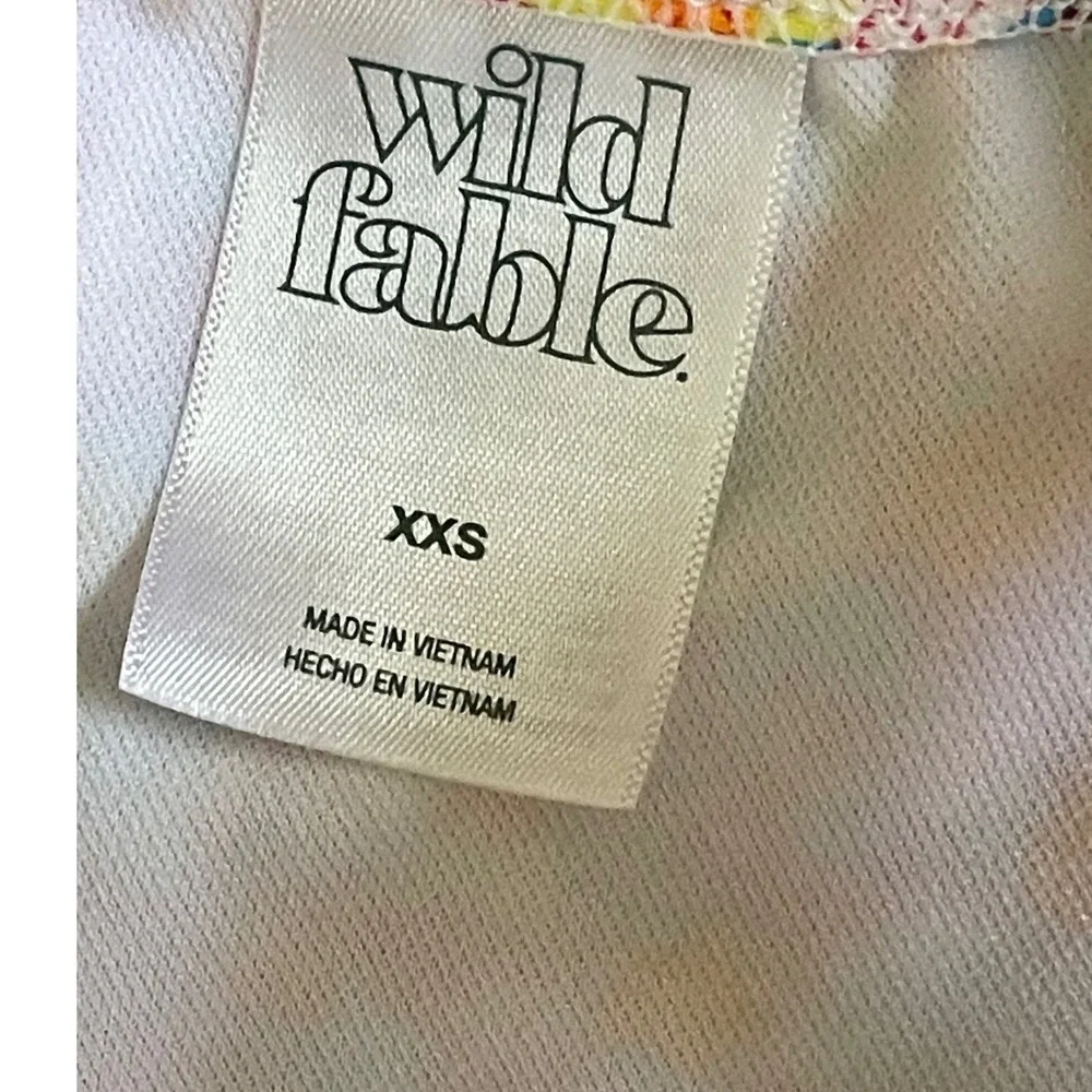 Wild Fable Bikini Bottom Bundle Reversible Floral Polka Dot Stripe XXS 2 pairs